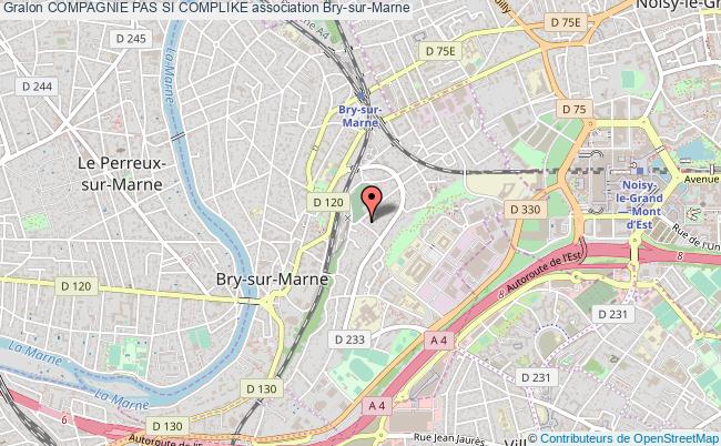 plan association Compagnie Pas Si Complike Bry-sur-Marne