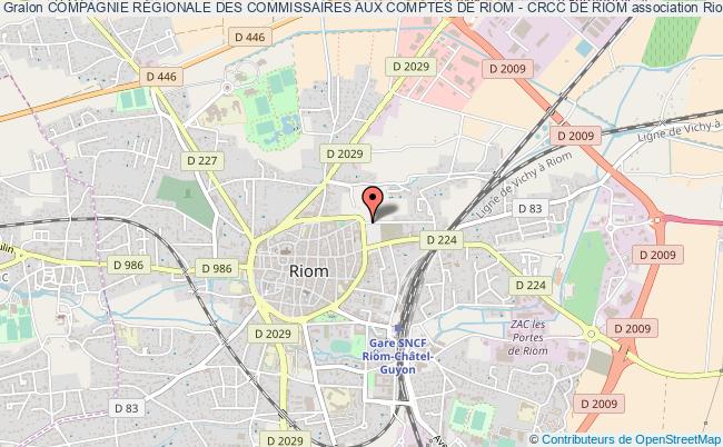 plan association Compagnie RÉgionale Des Commissaires Aux Comptes De Riom - Crcc De Riom Riom