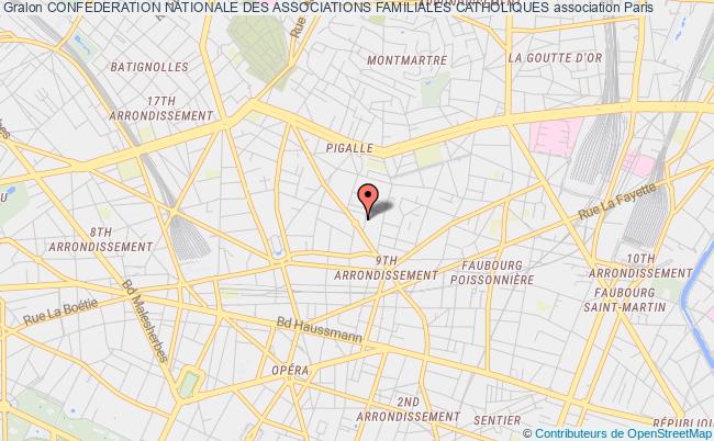 plan association Confederation Nationale Des Associations Familiales Catholiques Paris