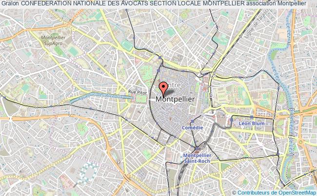 plan association Confederation Nationale Des Avocats Section Locale Montpellier Montpellier