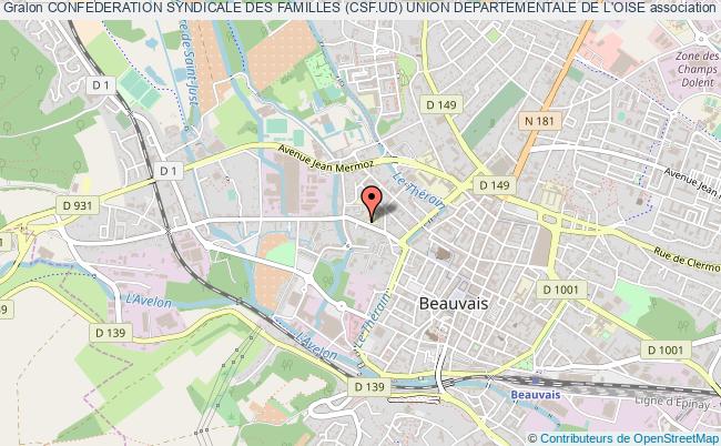 plan association Confederation Syndicale Des Familles (csf.ud) Union Departementale De L'oise Beauvais