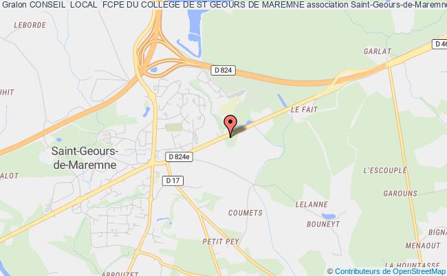 CONSEIL  LOCAL  FCPE DU COLLÈGE DE ST GEOURS DE MAREMNE