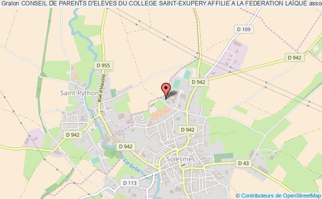 plan association Conseil De Parents D'eleves Du College Saint-exupery Affilie A La Federation LaÏque Solesmes