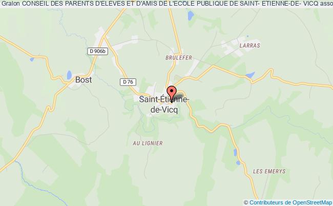 plan association Conseil Des Parents D'eleves Et D'amis De L'ecole Publique De Saint- Etienne-de- Vicq Saint-Étienne-de-Vicq