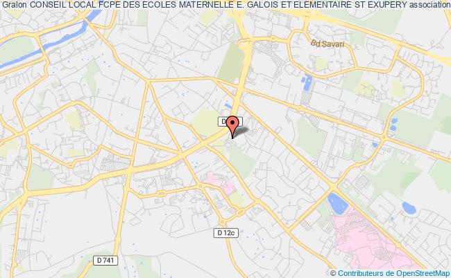 plan association Conseil Local Fcpe Des Ecoles Maternelle E. Galois Et Elementaire St Exupery Poitiers