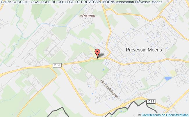 plan association Conseil Local Fcpe Du College De Prevessin-moens Prévessin-Moëns