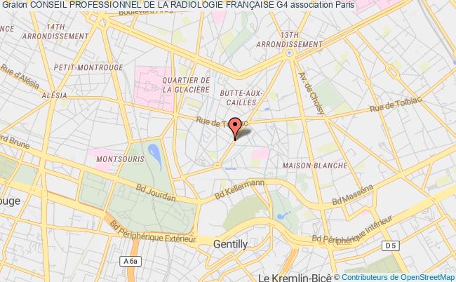 plan association Conseil Professionnel De La Radiologie FranÇaise G4 Paris