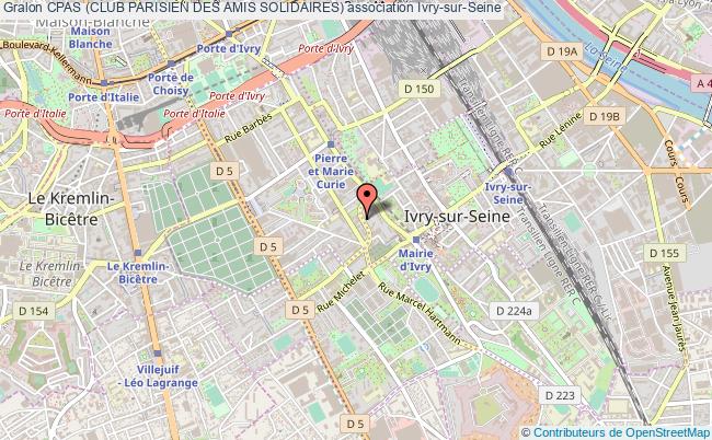 plan association Cpas (club Parisien Des Amis Solidaires) Ivry-sur-Seine