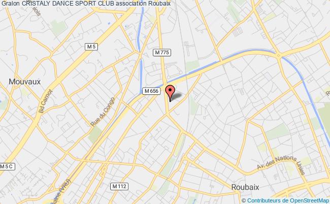 plan association Cristaly Dance Sport Club Roubaix