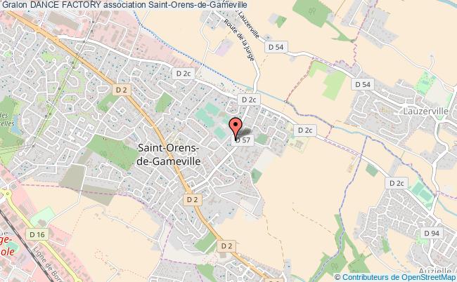 plan association Dance Factory Saint-Orens-de-Gameville