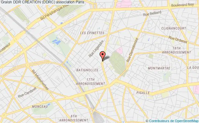 plan association Ddr Creation (ddrc) Paris