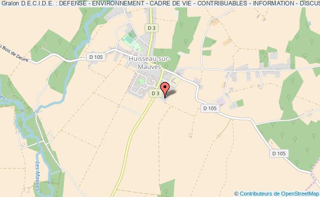 plan association D.e.c.i.d.e. : Defense - Environnement - Cadre De Vie - Contribuables - Information - Discussion - Echanges Huisseau-sur-Mauves