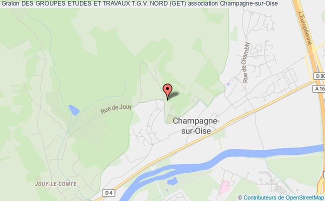 plan association Des Groupes Etudes Et Travaux T.g.v. Nord (get) Champagne-sur-Oise