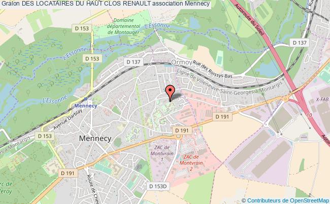 plan association Des Locataires Du Haut Clos Renault Mennecy