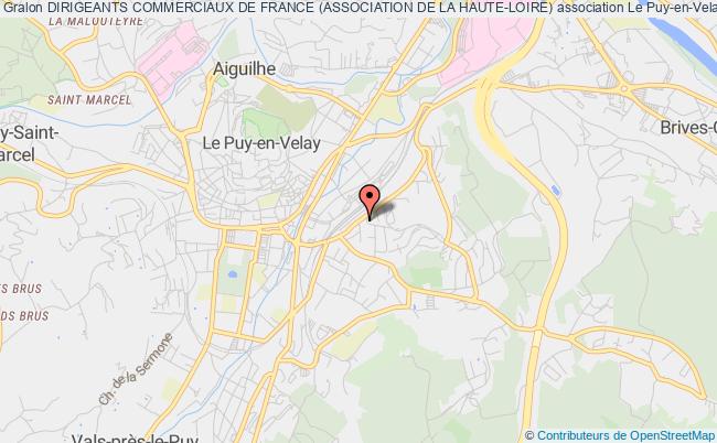 plan association Dirigeants Commerciaux De France (association De La Haute-loire) Le Puy-en-Velay