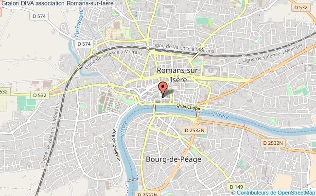 Plan De Romans Sur Is Re Voyages Cartes   Plan Association Diva Romans Sur Isere W263003189 