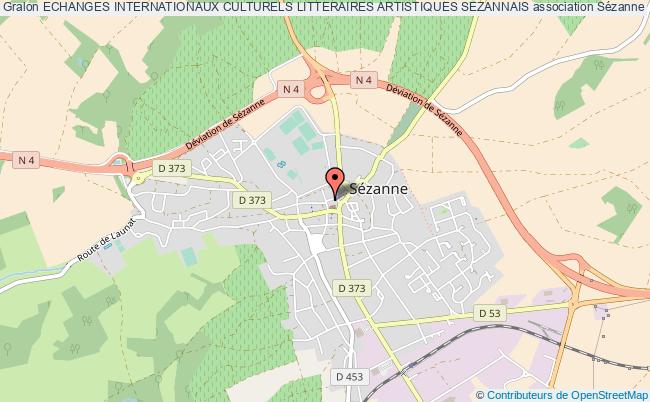 plan association Echanges Internationaux Culturels Litteraires Artistiques Sezannais Sézanne