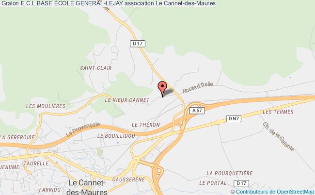 plan association E.c.l Base École General-lejay Le    Cannet-des-Maures
