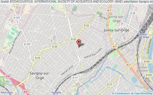 plan association Ecoacoustics: International Society Of Acoustics And Ecology (isae) Savigny-sur-Orge