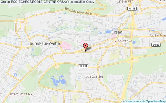 plan association Eco(echecs/ecole Centre Orsay) Orsay