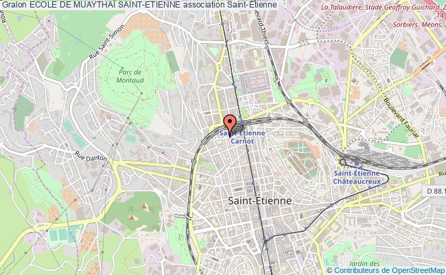 plan association Ecole De MuaythaÏ Saint-etienne Saint-Étienne