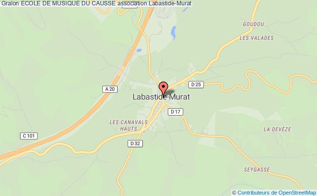 plan association Ecole De Musique Du Causse Labastide-Murat