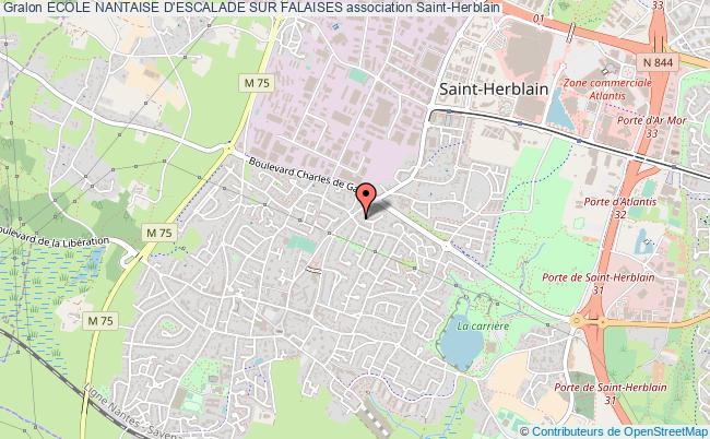plan association Ecole Nantaise D'escalade Sur Falaises Saint-Herblain