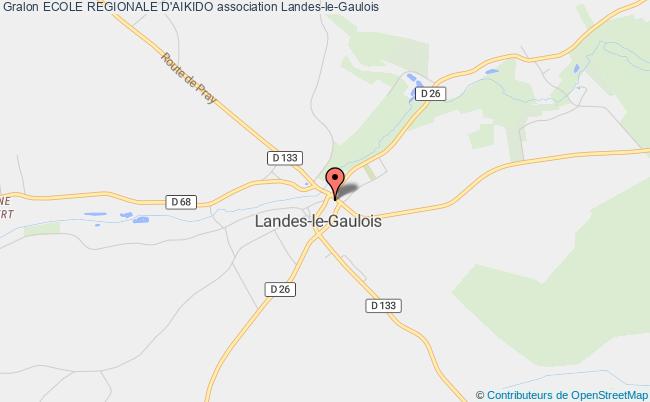 plan association Ecole Regionale D'aikido Landes-le-Gaulois