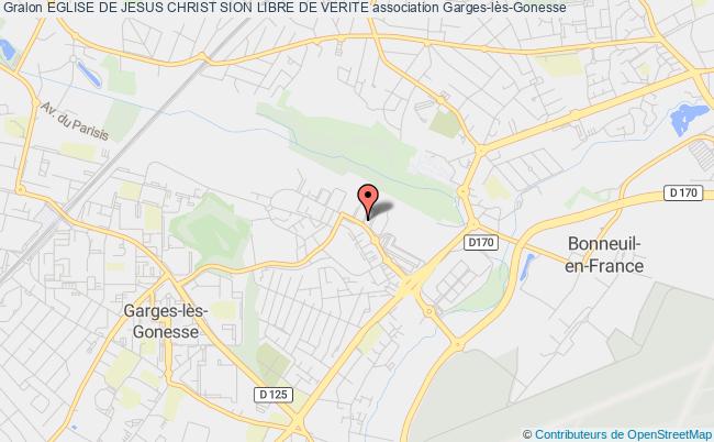 plan association Eglise De Jesus Christ Sion Libre De Verite Garges-lès-Gonesse