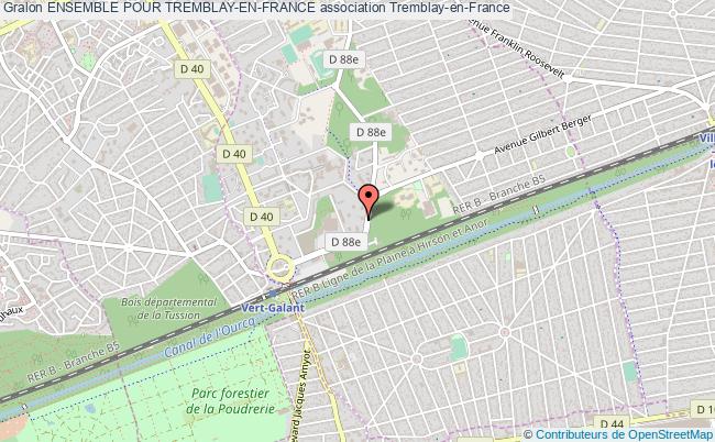 plan association Ensemble Pour Tremblay-en-france Tremblay-en-France