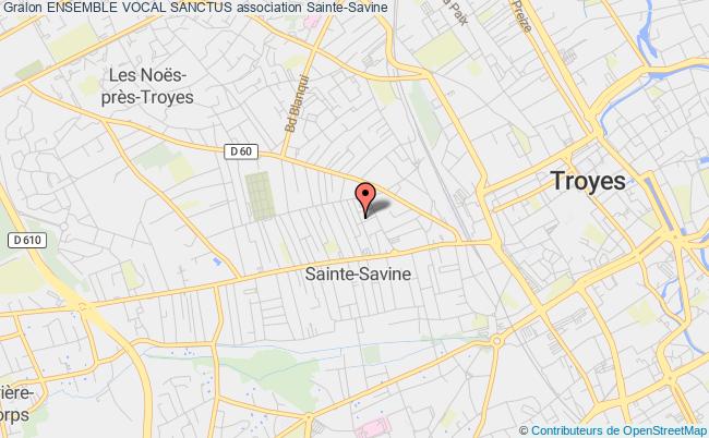 plan association Ensemble Vocal Sanctus Sainte-Savine