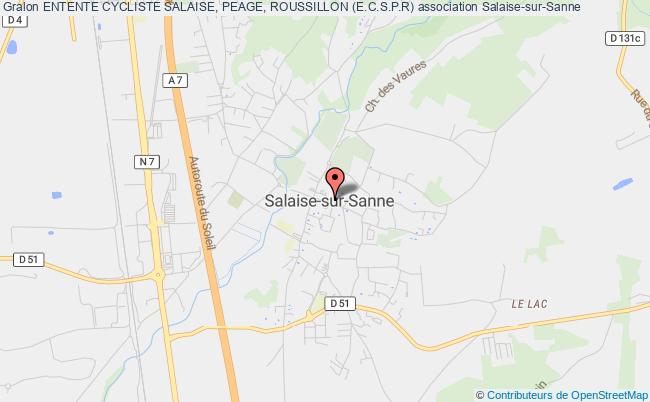 plan association Entente Cycliste Salaise, Peage, Roussillon (e.c.s.p.r) Salaise-sur-Sanne