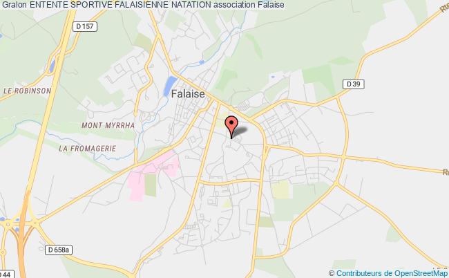 plan association Entente Sportive Falaisienne Natation Falaise
