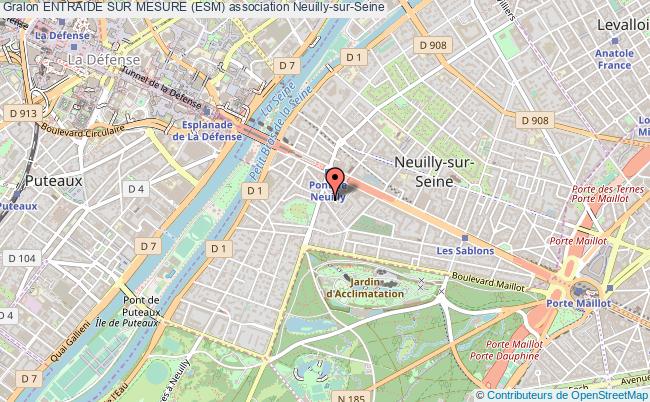 plan association Entraide Sur Mesure (esm) Neuilly-sur-Seine