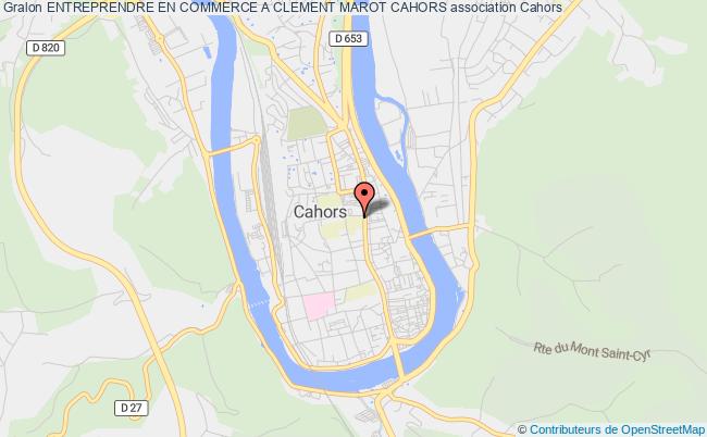 plan association Entreprendre En Commerce A Clement Marot Cahors Cahors