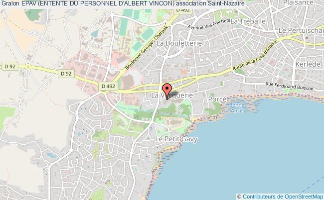 plan association Epav (entente Du Personnel D'albert Vincon) Saint-Nazaire