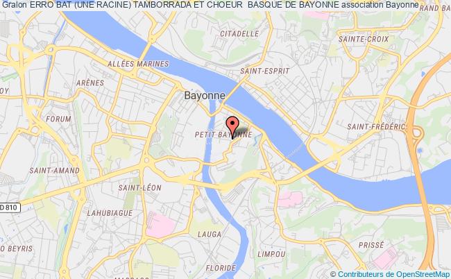plan association Erro Bat (une Racine) Tamborrada Et Choeur  Basque De Bayonne Bayonne