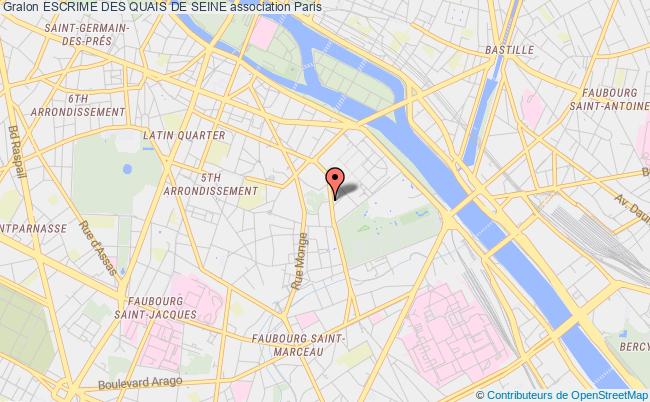 plan association Escrime Des Quais De Seine Paris