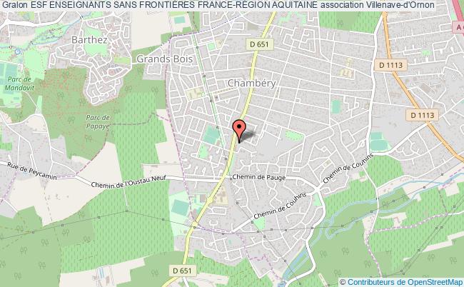 plan association Esf Enseignants Sans FrontiÈres France-rÉgion Aquitaine Villenave-d'Ornon
