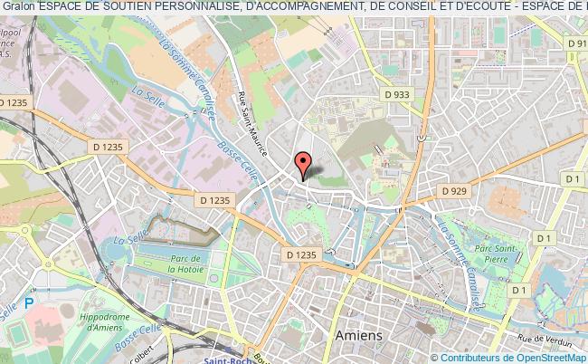 plan association Espace De Soutien Personnalise, D'accompagnement, De Conseil Et D'ecoute - Espace De L'amienois Amiens
