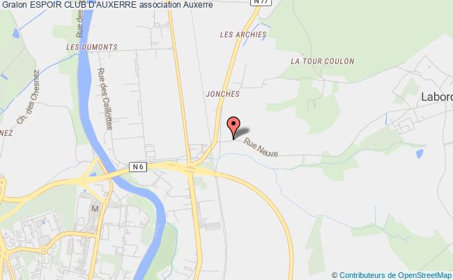 plan association Espoir Club D'auxerre Auxerre