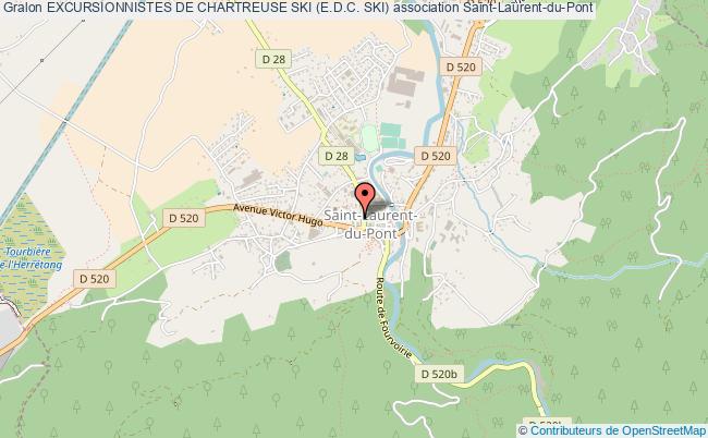 plan association Excursionnistes De Chartreuse Ski (e.d.c. Ski) Saint-Laurent-du-Pont