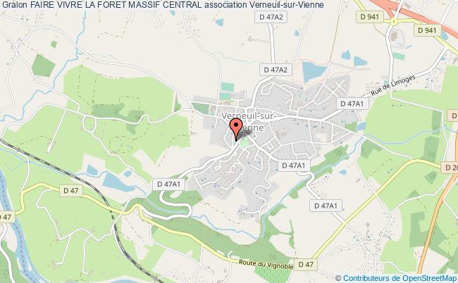 plan association Faire Vivre La Foret Massif Central Verneuil-sur-Vienne