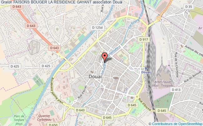 plan association Faisons Bouger La Residence Gayant Douai