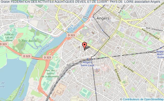 plan association Federation Des Activites Aquatiques D'eveil Et De Loisir - Pays De  Loire Angers