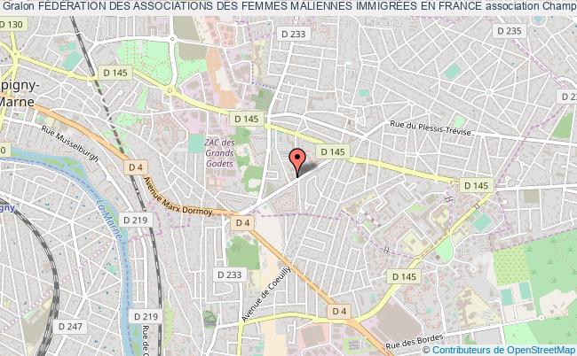 plan association FÉdÉration Des Associations Des Femmes Maliennes ImmigrÉes En France Champigny-sur-Marne