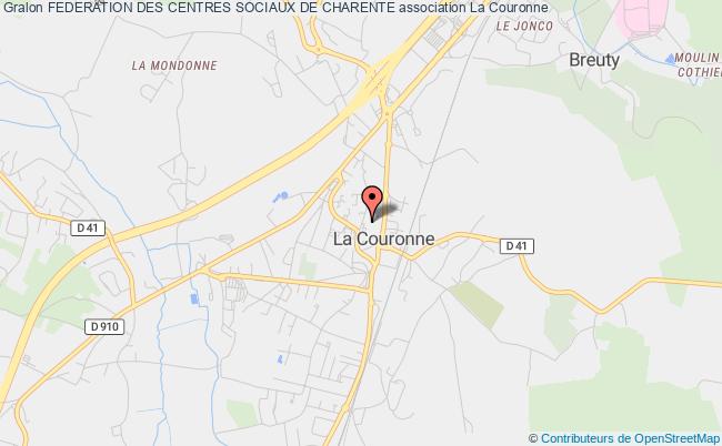 plan association Federation Des Centres Sociaux De Charente La Couronne