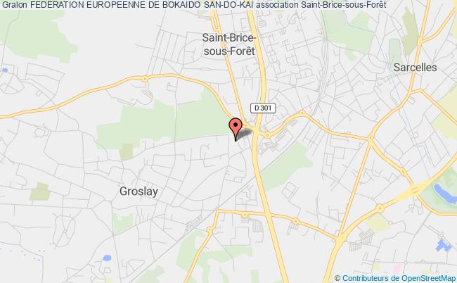 plan association Federation Europeenne De Bokaido San-do-kai Saint-Brice-sous-Forêt