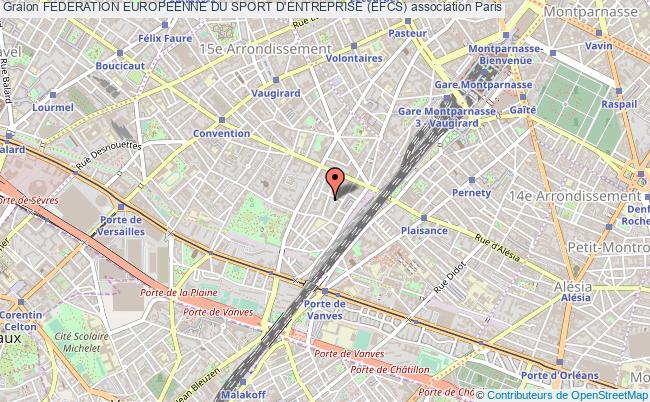 plan association Federation Europeenne Du Sport D'entreprise (efcs) Paris