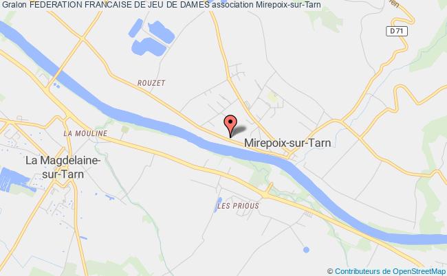plan association Federation Francaise De Jeu De Dames Mirepoix-sur-Tarn